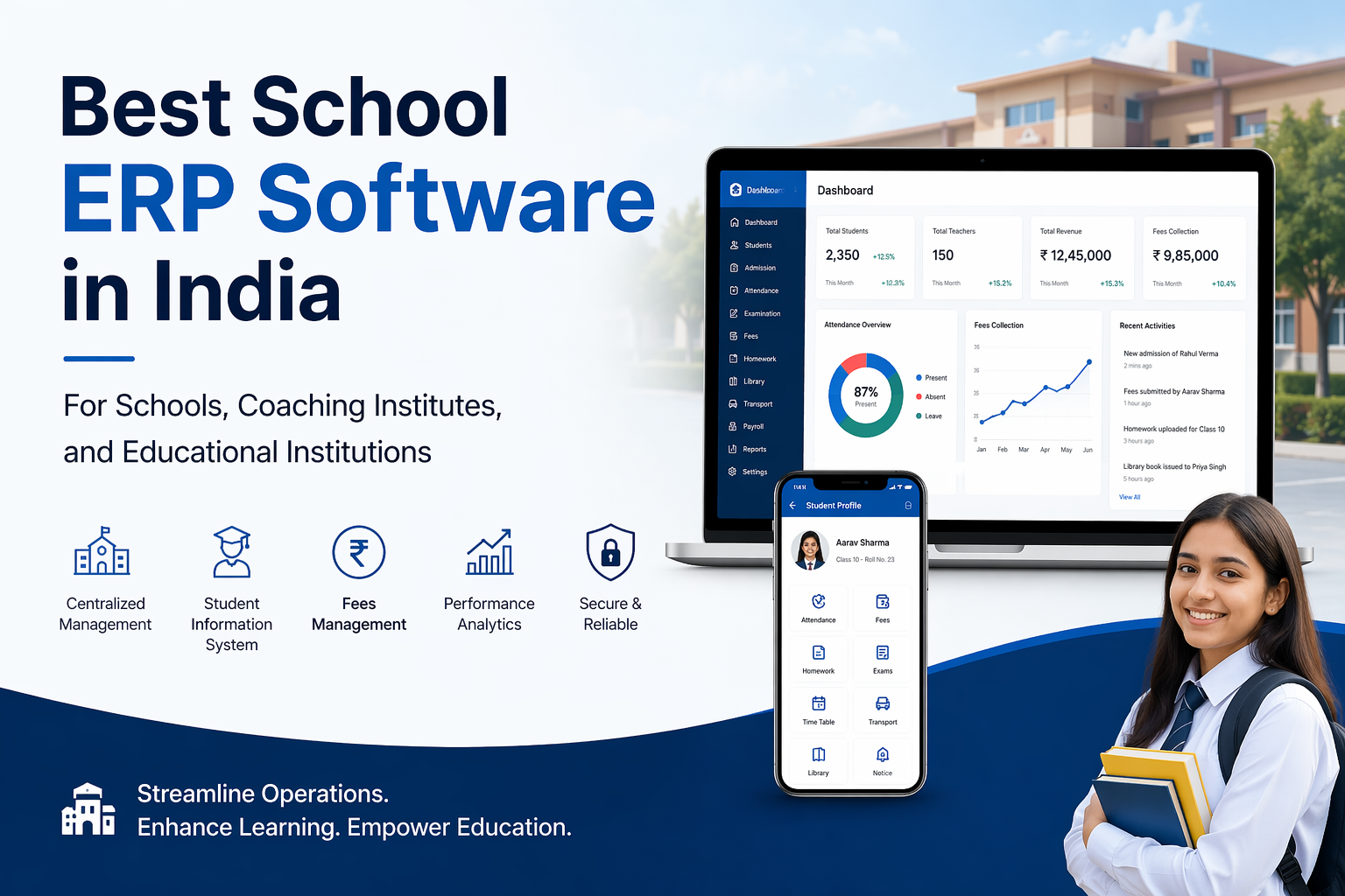 Best School ERP Software in India for Schools, Coaching Institutes, and Educational Institutions