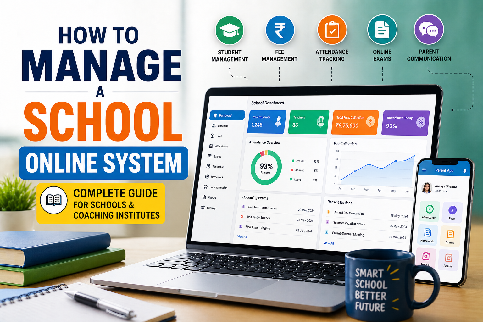 How to Manage a School Online System (Complete Guide for Schools & Coaching Institutes)