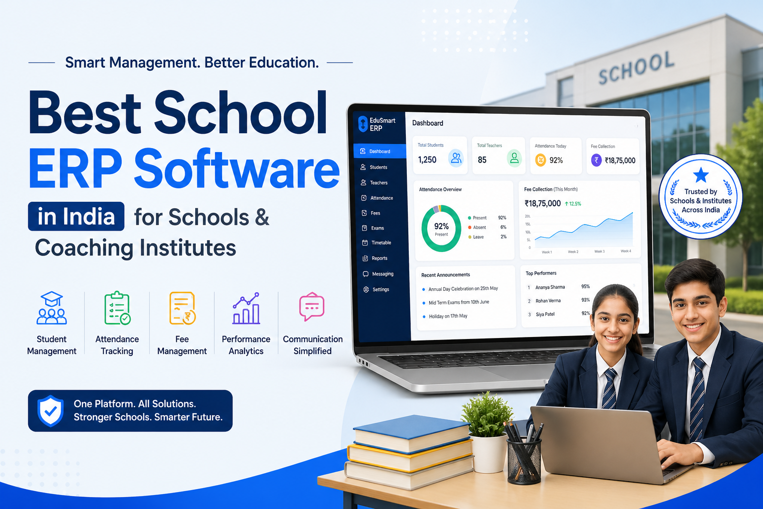 Best School ERP Software in India for Schools & Coaching Institutes