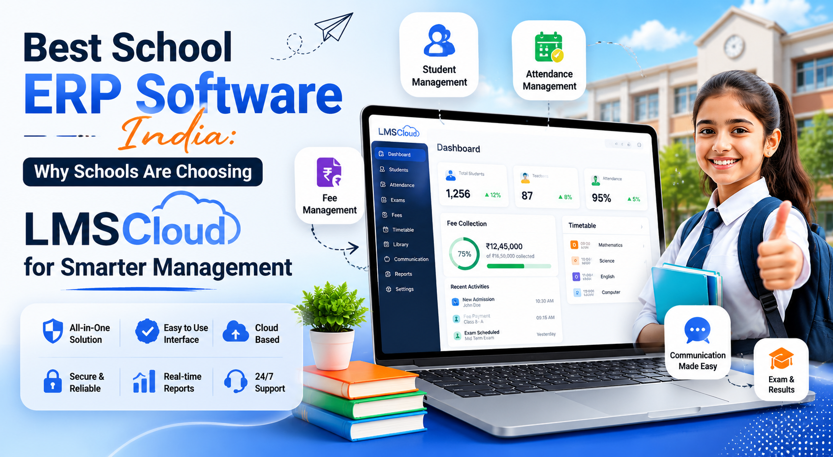 Best School ERP Software in India: Why Schools Are Choosing LMSCloud for Smarter Management