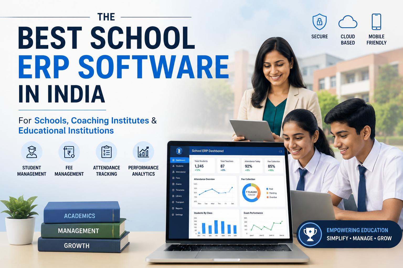Best School ERP Software in India for Schools, Coaching Institutes, and Educational Institutions