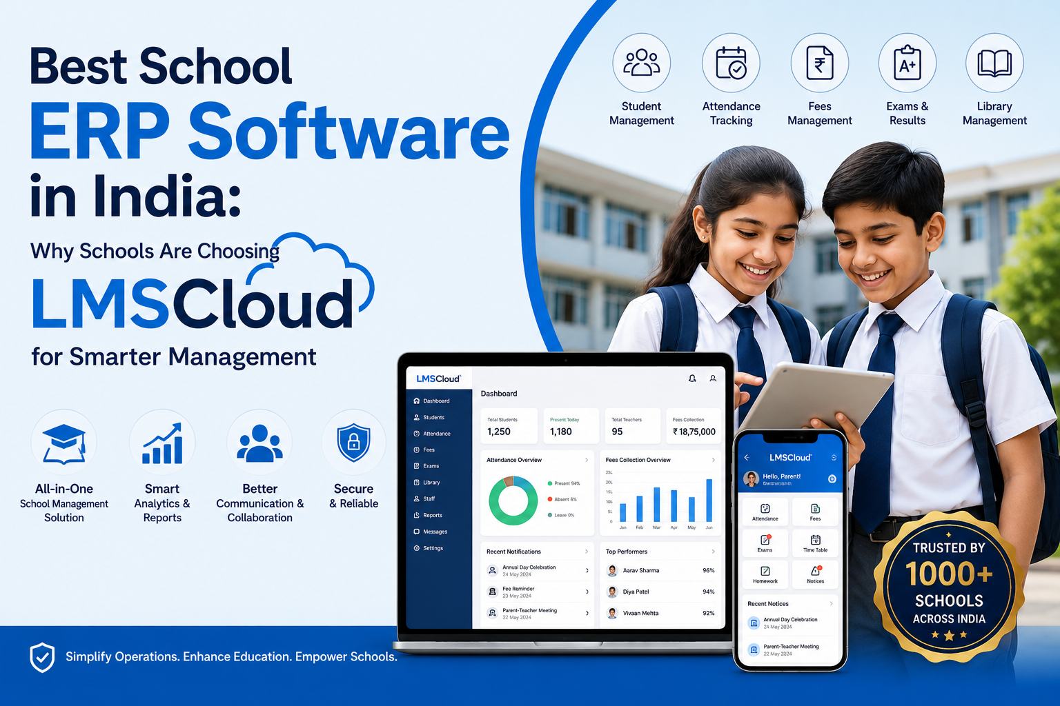Best School ERP Software in India: Why Schools Are Choosing LMSCloud for Smarter Management