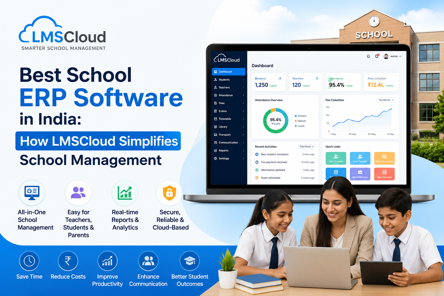 Best School ERP Software in India: How LMSCloud Simplifies School Management