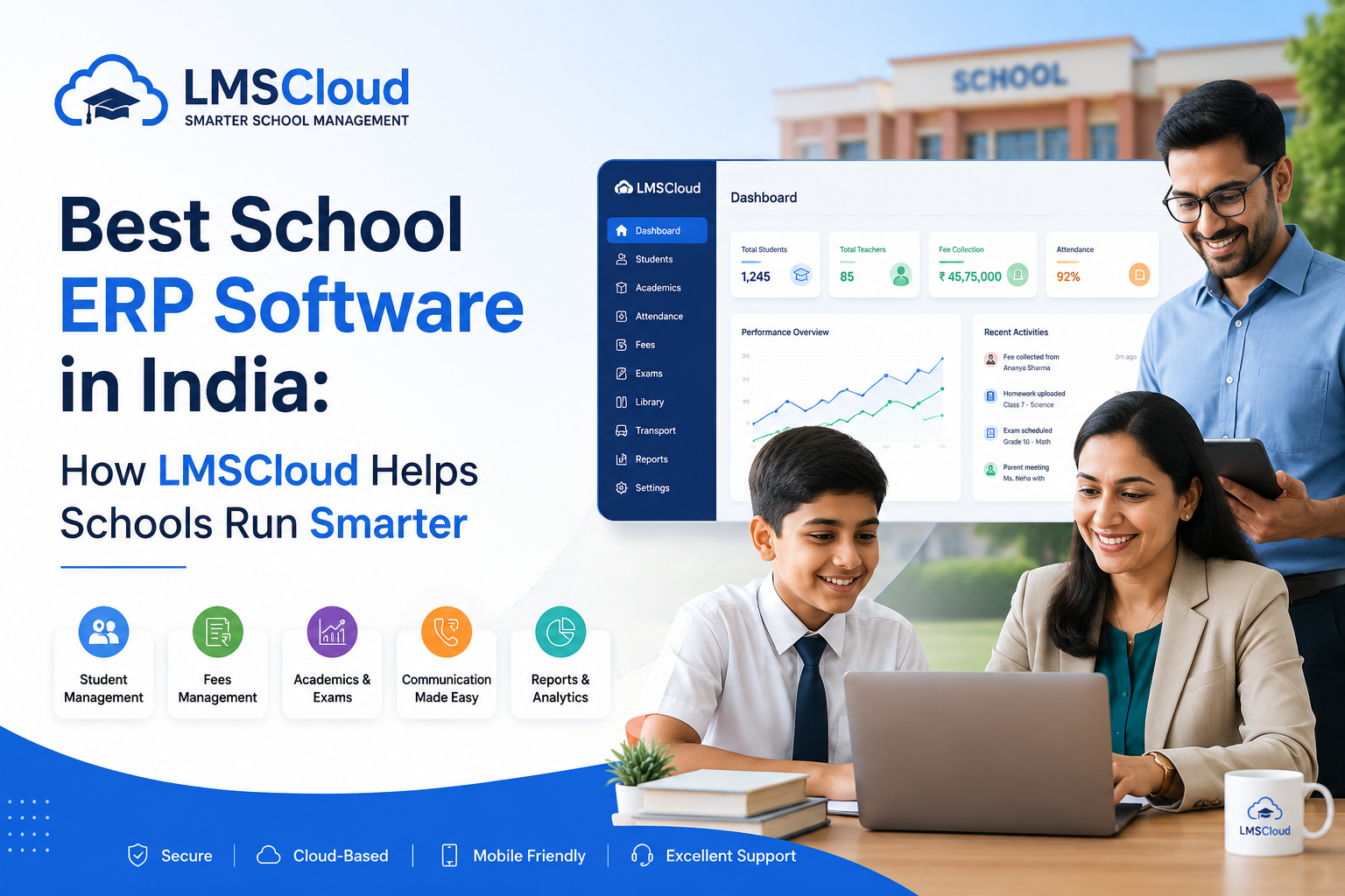 Best School ERP Software in India: How LMSCloud Helps Schools Run Smarter