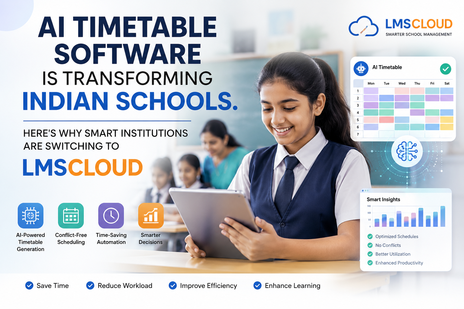 AI Timetable Software Is Transforming Indian Schools. Here's Why Smart Institutions Are Switching to LMSCloud