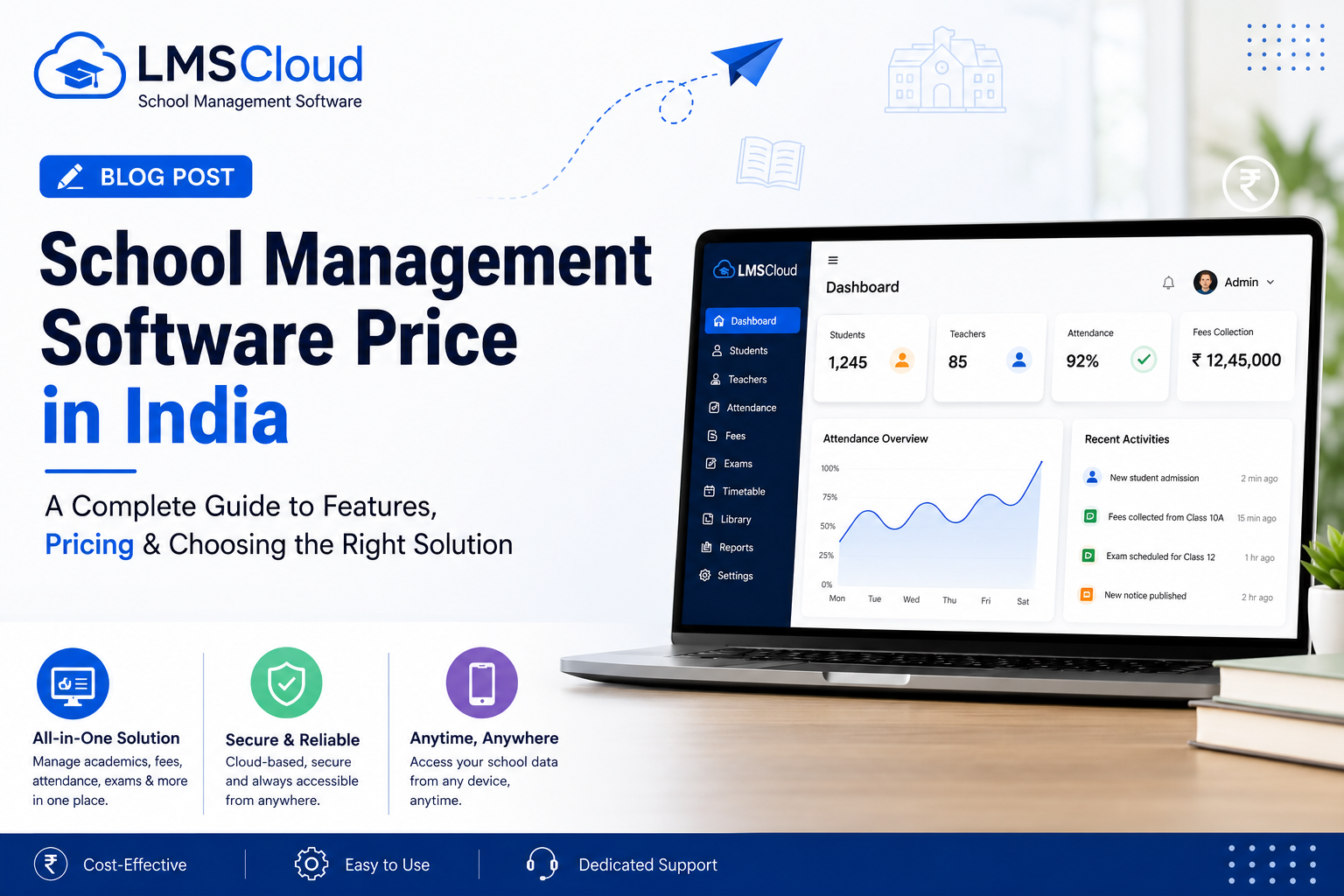 School Management Software Price in India: Blog Post for LMSCloud